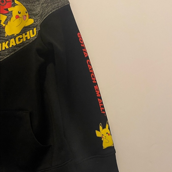 Jumping Beans Black and Gray Pikachu Hoodie - Picture 4 of 4